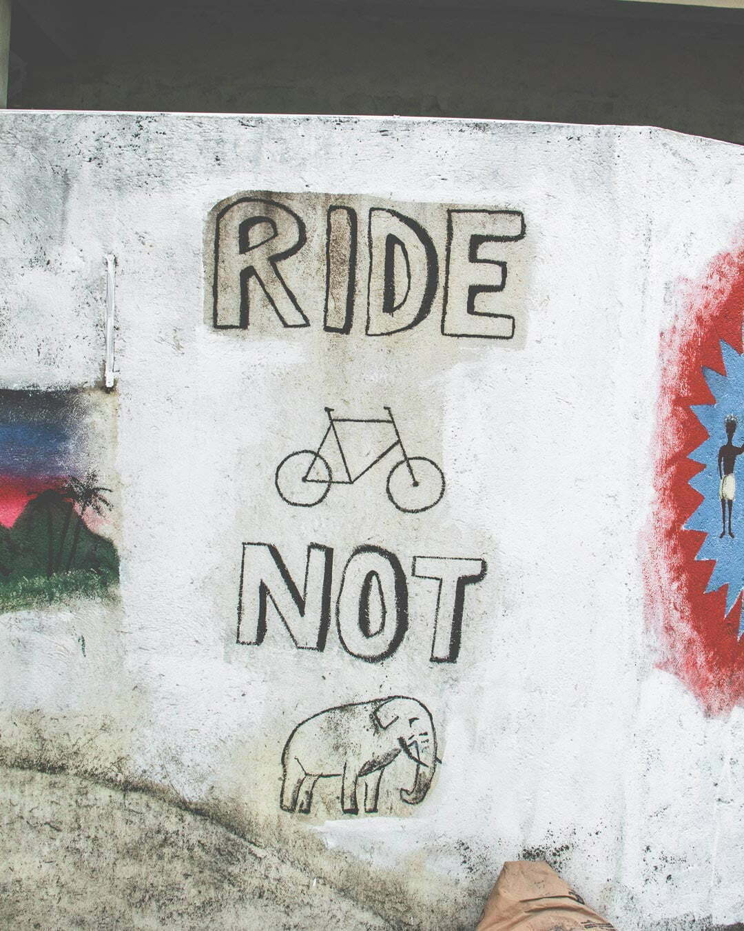 Ride bikes not elephant