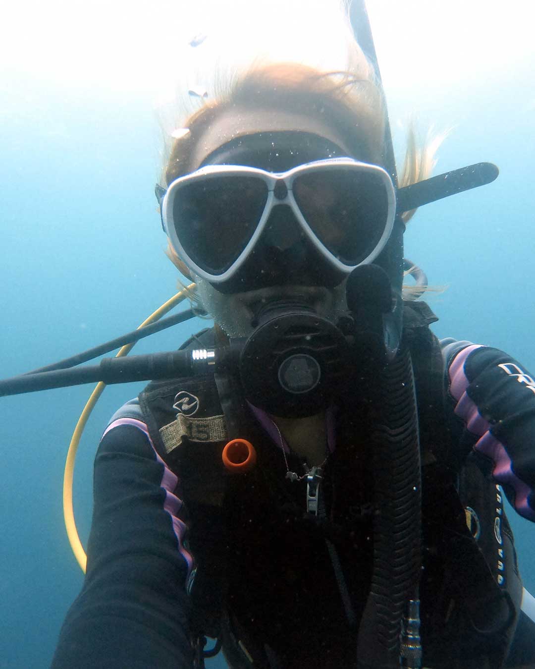 An image of a scuba diver in Moalboal