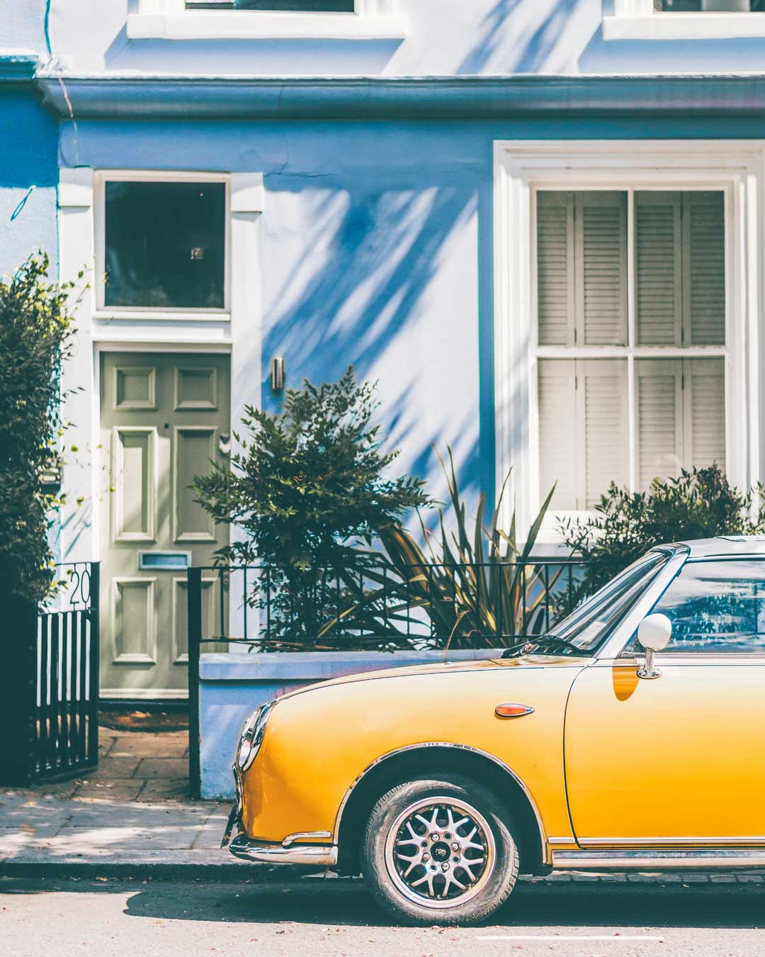 Colorful building in Notting Hill