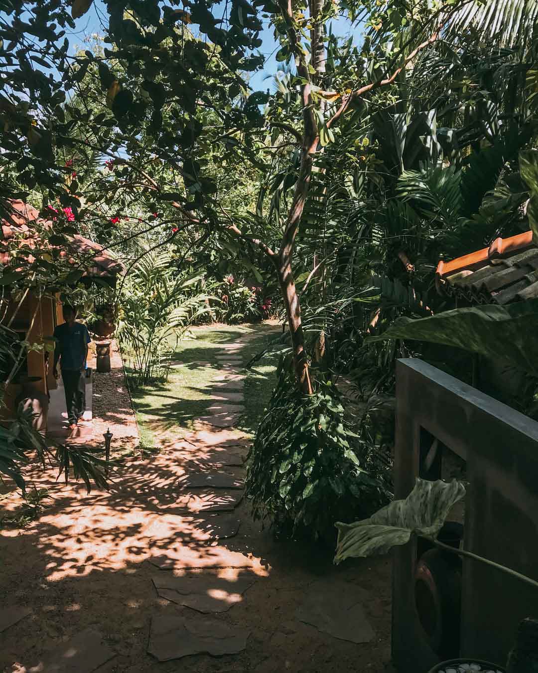 the entrance to secret root spa in mirissa sri lanka